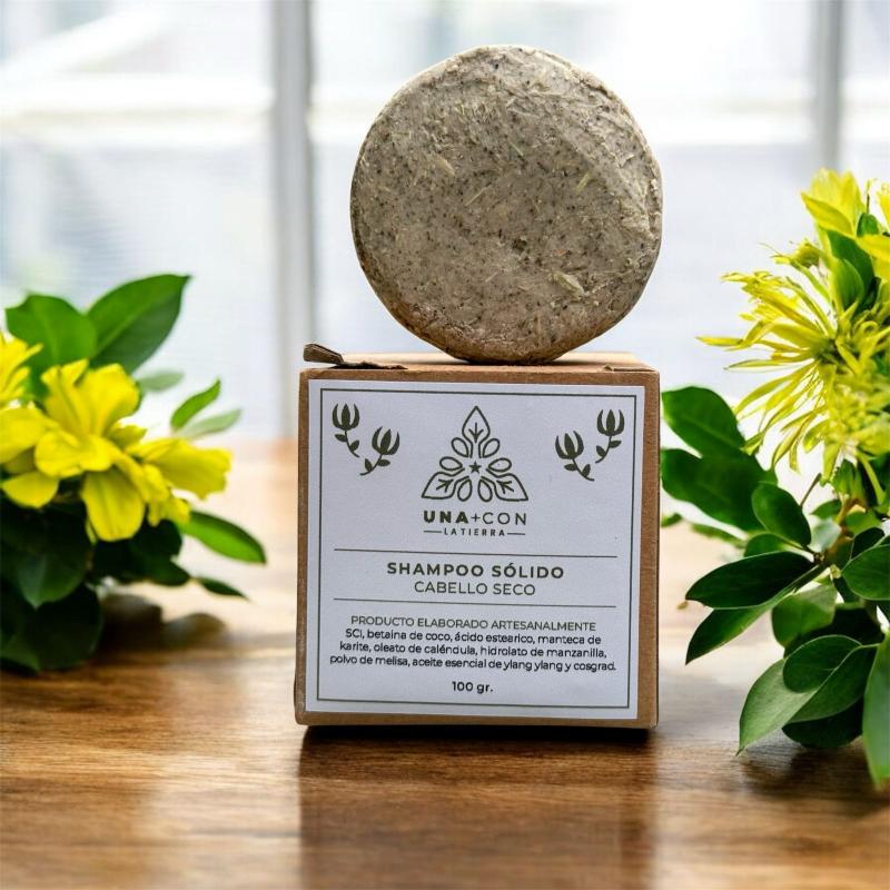 Imagen ilustrativa de Shampoo sólido cabello dañado y seco 75 gr